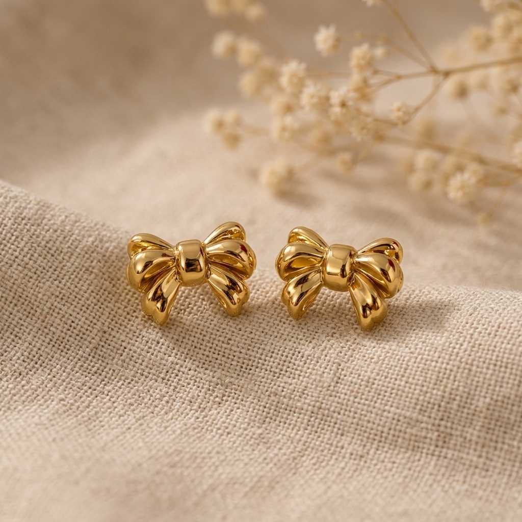 Ribbon Bow Studs alt