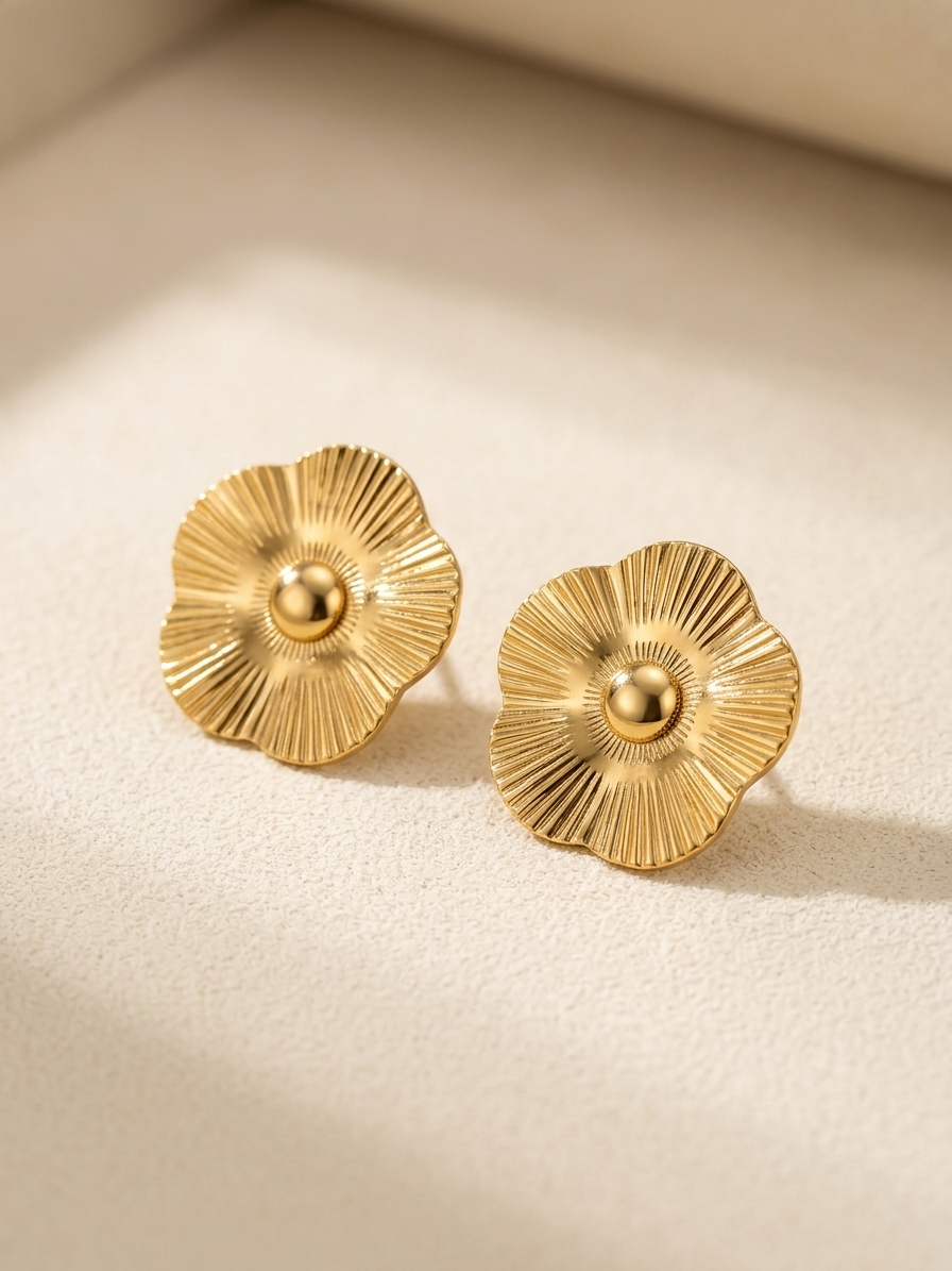 Soleil Flower Studs