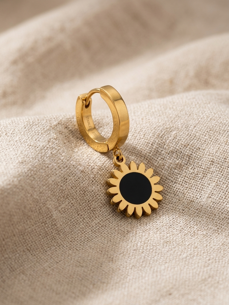 Soleil Charm Hoops alt
